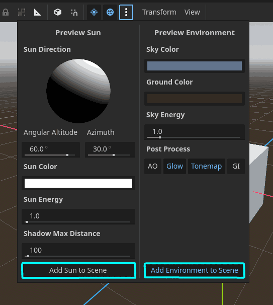environment settings 2