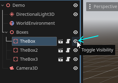 toggle visibility